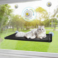 Peyela Rede de Janela para Gatos, Poleiro de Janela para Gatos Internos, Cama Pendurada para Descanso de Animais, Suporta Até 40 Libras, Adequada para Janelas com Largura Acima de 30in