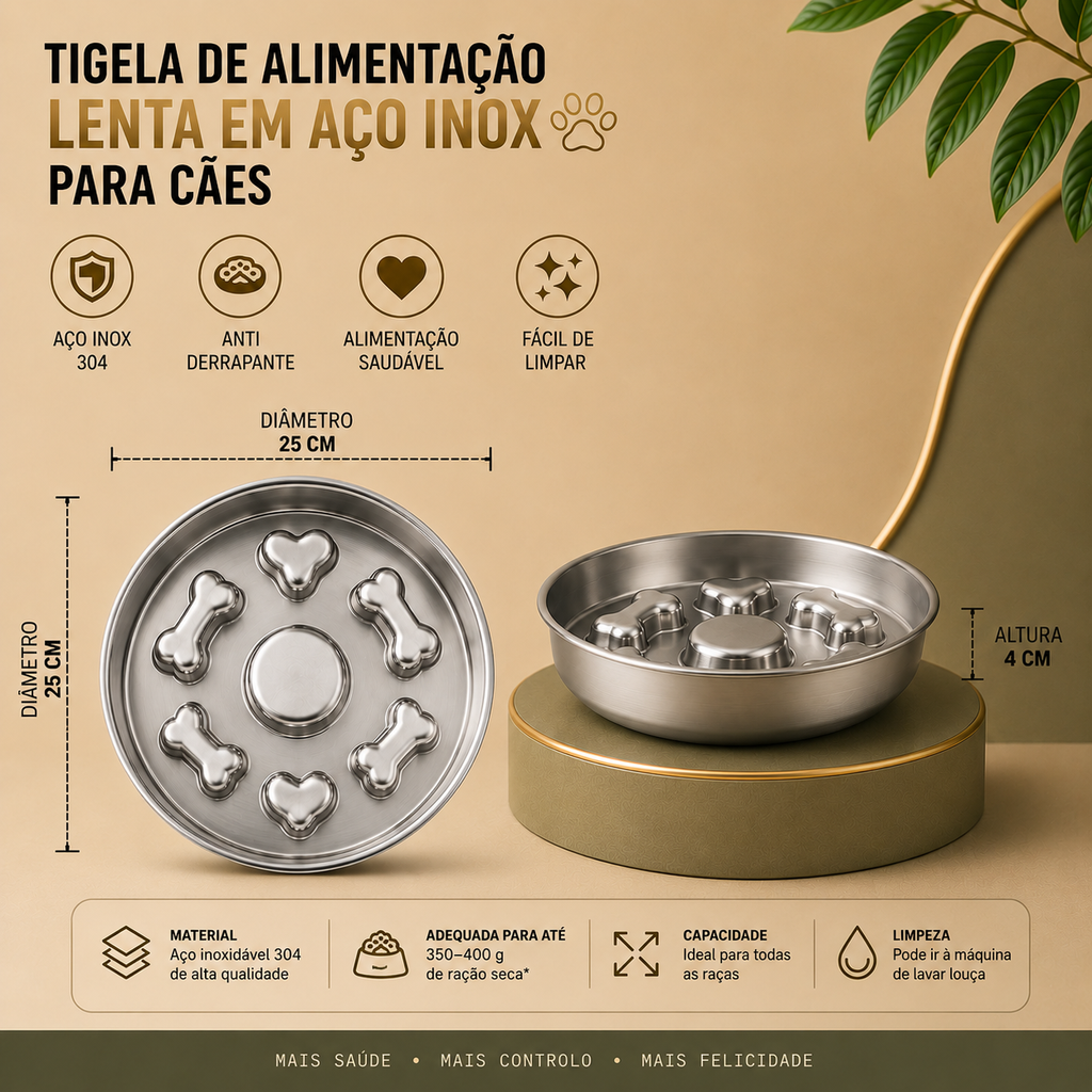 MimoSlow™ Tigela Premium de Alimentação Lenta