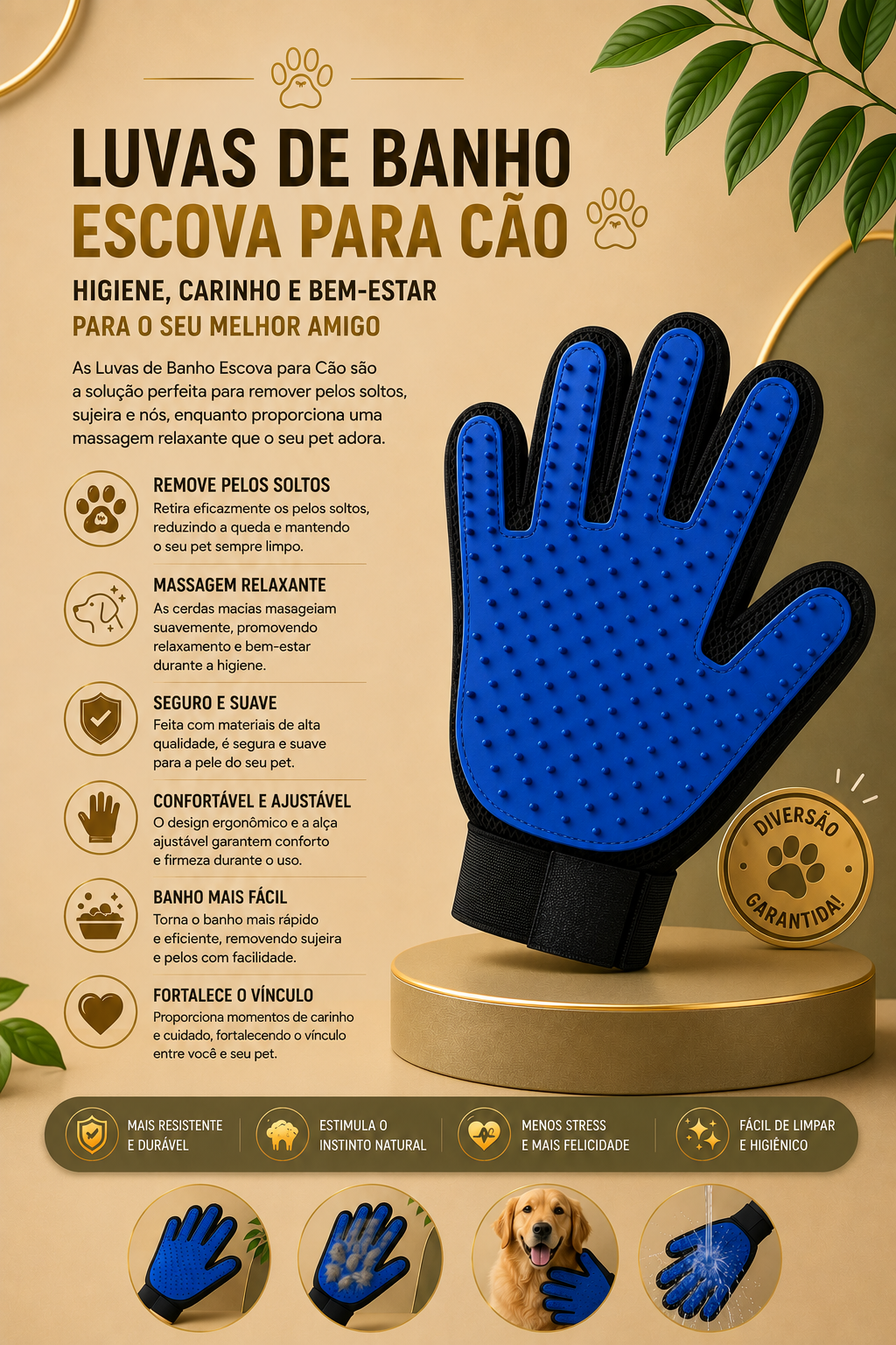 MimoSpa™Luva de Banho para Cães e Gatos