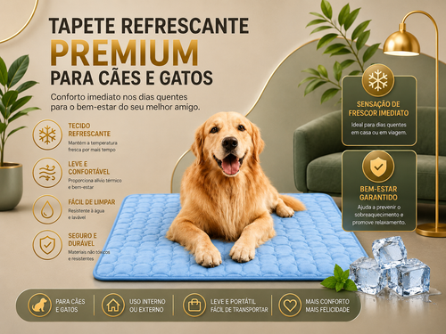 MimoFresh™ — Tapete Refrescante Premium para Cães e Gatos