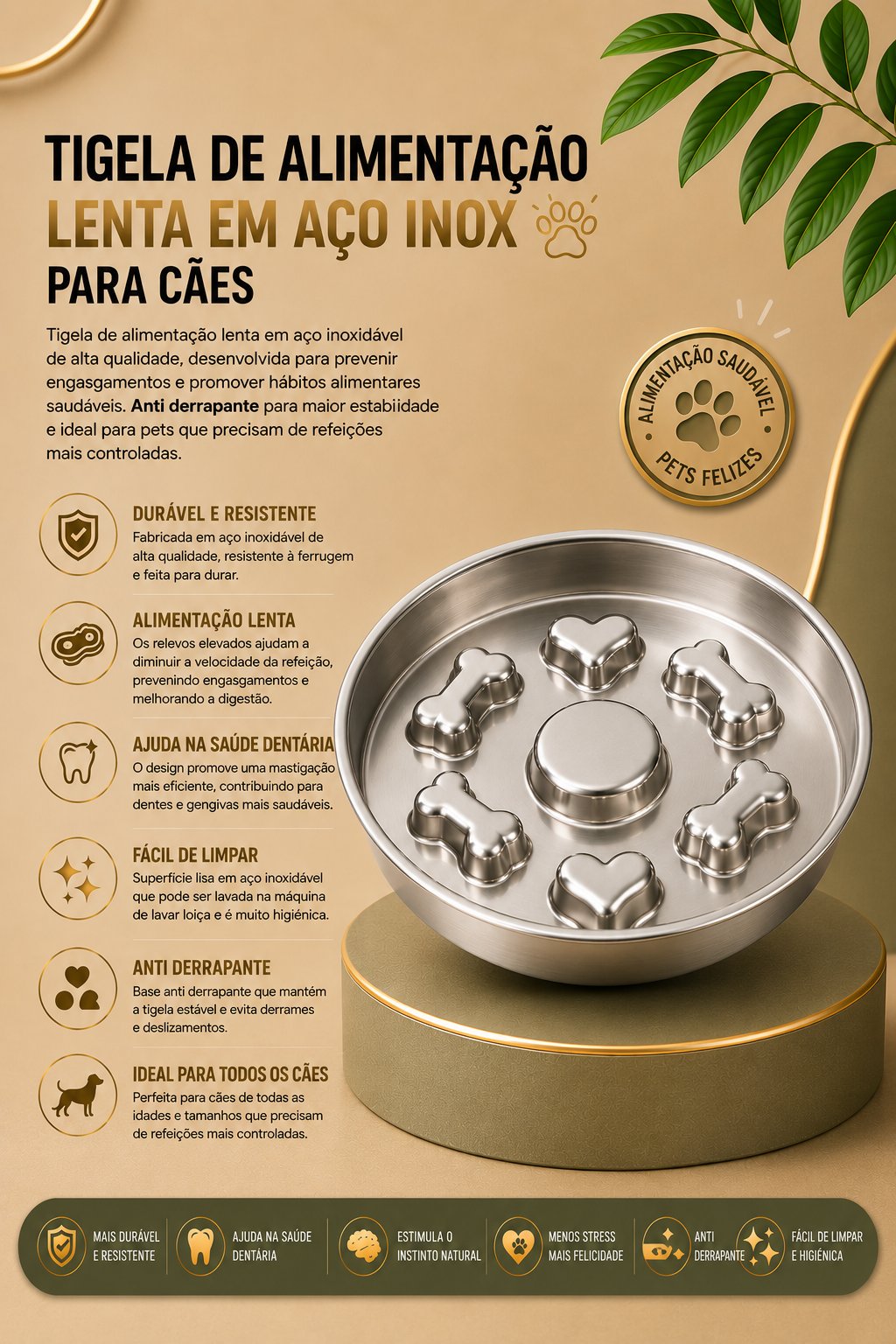 MimoSlow™ Tigela Premium de Alimentação Lenta